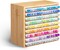 Ohuhu Bamboo Marker Organizer, Wooden Desktop Storage Hold 126/224 Markers, Markers Pens Pencils Art Brushes Stationary Organizer Pencil Holder with 18/32 Compartments for Home Classroom Office Decor